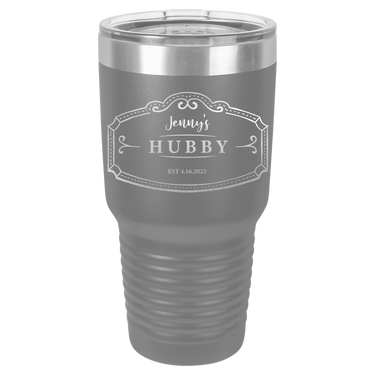 Hubby Anniversary 30oz Ringneck Tumbler